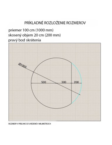 Okrúhle zrkadlo v matnom čiernom mdf...