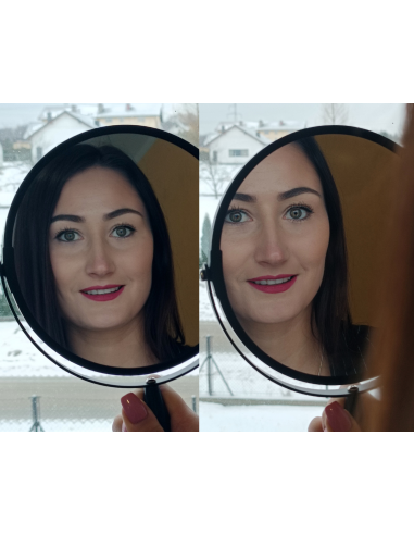 Kozmetické zrkadielko zoom čierne...