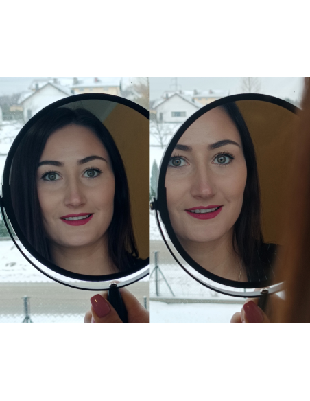 Kozmetické zrkadielko zoom čierne zväčšujúce - DARK ZOOM