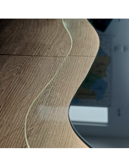 Zrkadlo s organickým tvarom na float skle s podsvietením - STONE GLASS LED