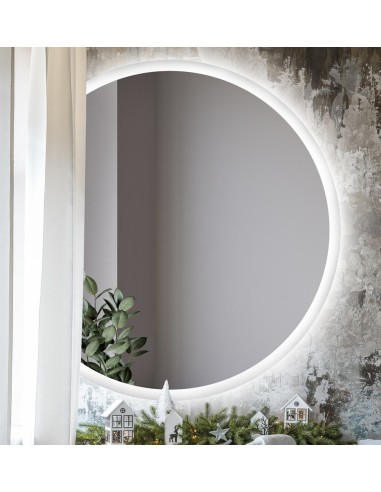 Kúpeľňové zrkadlo okrúhle so skoseným...