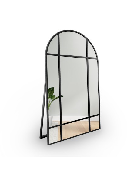 Stojace polkruhové zrkadlo v MDF ráme - LOFTI III STOJACE