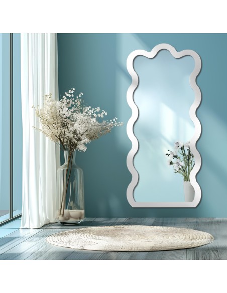 Nepravidelné zrkadlo s MDF rámom - BLOBS WAVE