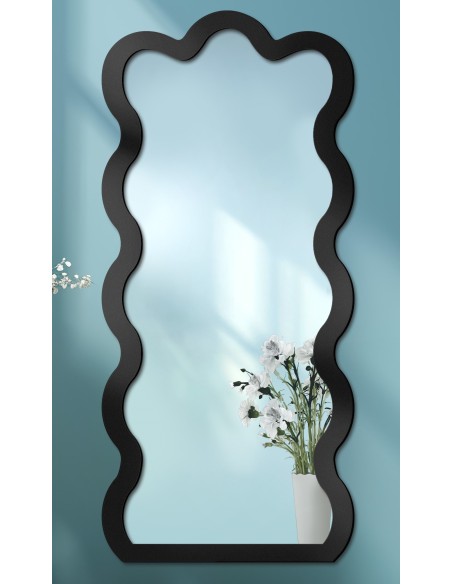 Nepravidelné zrkadlo s MDF rámom - BLOBS WAVE