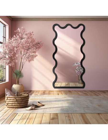 Nepravidelné zrkadlo s MDF rámom - BLOBS TWIST