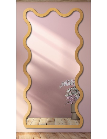 Nepravidelné zrkadlo s MDF rámom - BLOBS TWIST