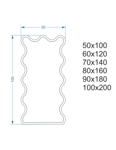Nepravidelné zrkadlo s MDF rámom -...