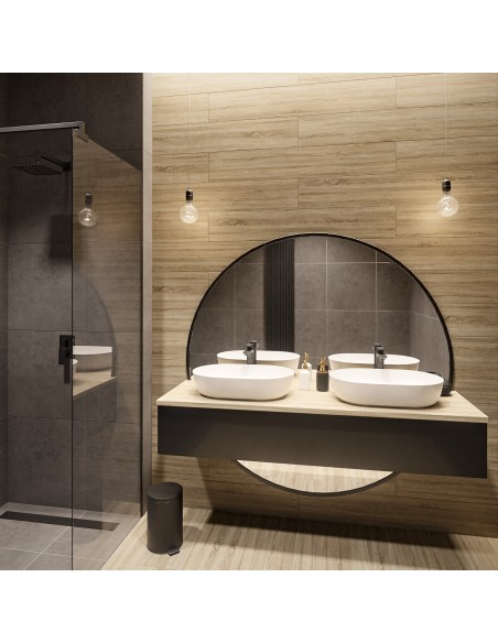 Kruhové zrkadlo v dvoch častiach v ráme - OTTO