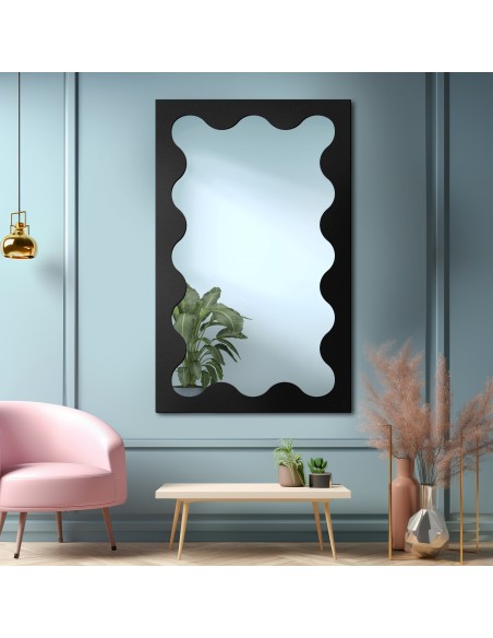 Nepravidelné zrkadlo s MDF rámom - BLOBS PRISM