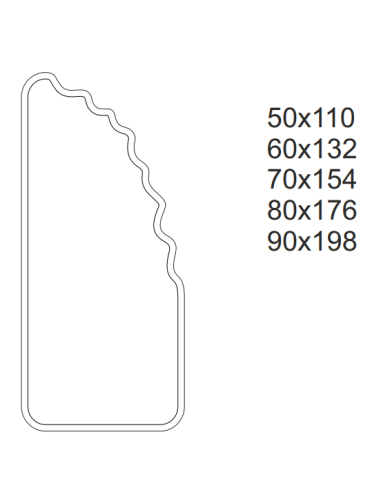 Nepravidelné zrkadlo s MDF rámom -... Nepravidelné zrkadlo s MDF rámom -...