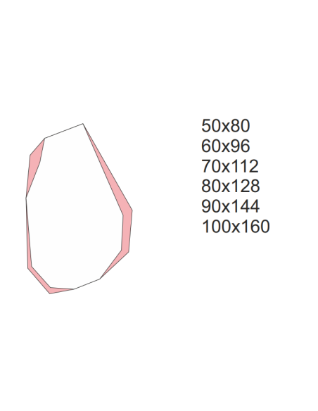 Dekoratívne zrkadlo ostrého organického tvaru – CELESTIAL