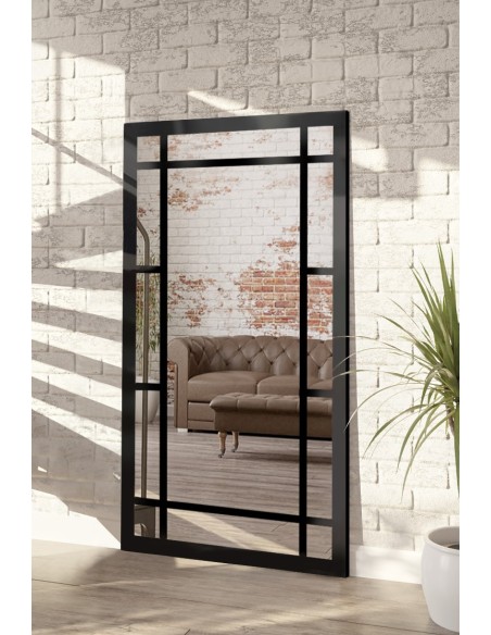 Loftové zrkadlo s priečkami – SET – farba rámu na výber