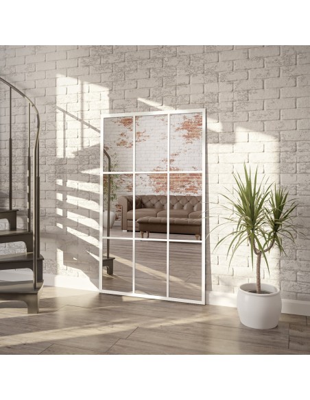 Loftové zrkadlo s priečkami – HANA – farba rámu na výber