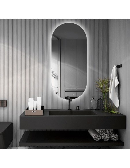 Oválne zrkadlo s osvetlením - NIKO LED