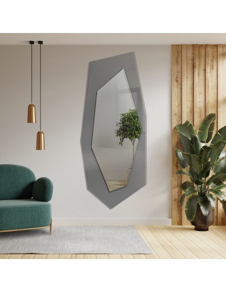 Dekoratívne zrkadlo na grafitovom antisole - RADIANT