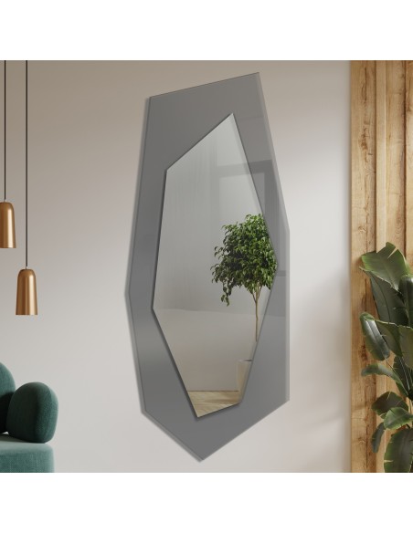 Dekoratívne zrkadlo na grafitovom antisole - RADIANT