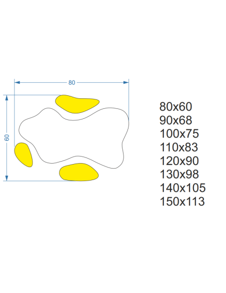 Súprava dekoratívnych zrkadiel - LOOP