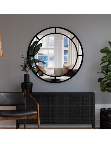 Okrúhle loftové zrkadlo s priečkami z...