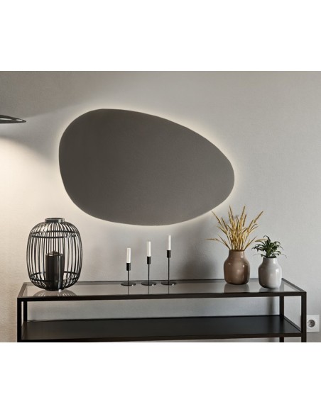 Leštené organické zrkadlo s osvetlením - ZYTA LED