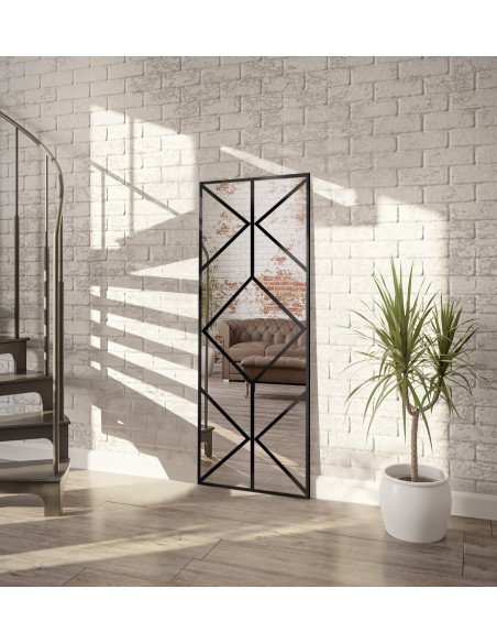 Loftové zrkadlo s priečkami – OLIMPIA – farba rámu na výber