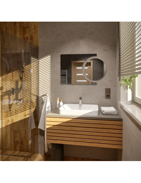 Súprava kúpeľňových zrkadiel kruh a kométa - KOSMIK