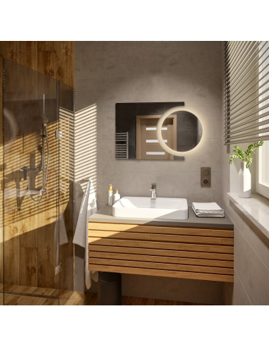 Súprava kúpeľňových zrkadiel kruh a...