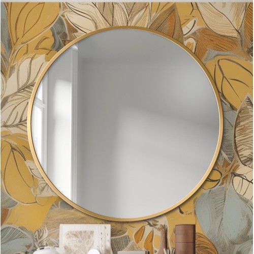 Okrúhle zrkadlo v zlatom... 2