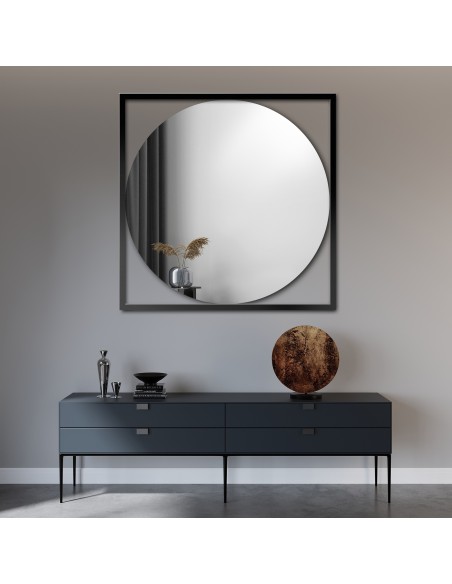 Okrúhle zrkadlo v zlatom ráme - RENA - farba rámu podľa vášho výberu