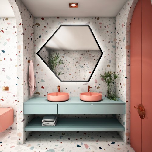 Zrkadlo geometrického tvaru...