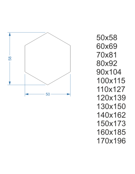 Zrkadlo geometrického tvaru v ráme – HEXA V RÁME