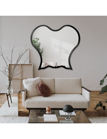 Zrkadlo v organickom tvare s MDF rámom - OCTOPUS