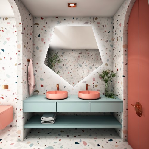 Zrkadlo geometrického tvaru...