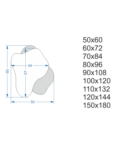 Nepravidelné zrkadlo na zostarutom...
