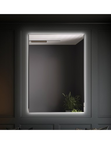 Obdĺžnikové osvetlené zrkadlo s...