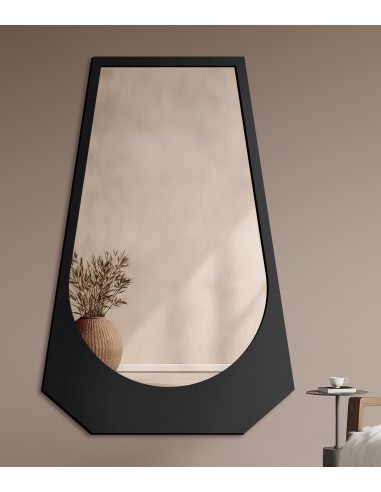 Nepravidelné zrkadlo s MDF rámom -...