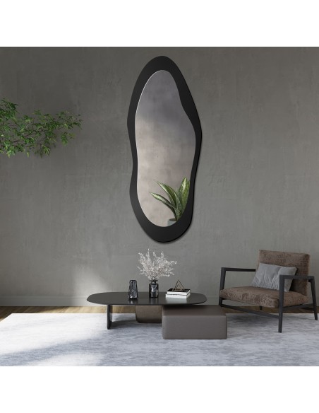 Nepravidelné zrkadlo s MDF rámom - PRESTO