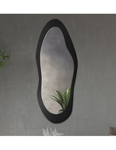 Nepravidelné zrkadlo s MDF rámom -...