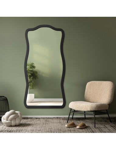 Nepravidelné zrkadlo s MDF rámom -...