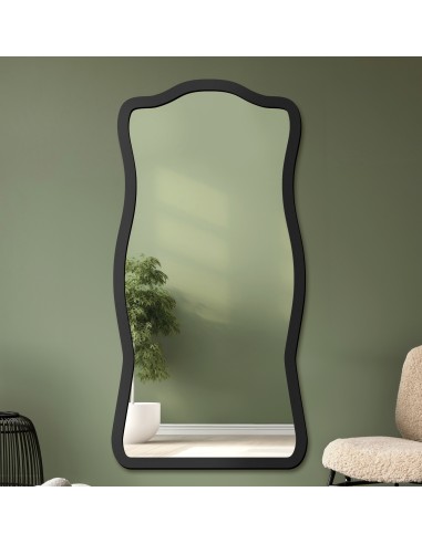 Nepravidelné zrkadlo s MDF rámom -...