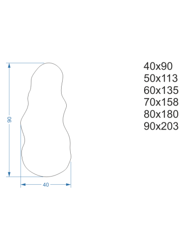 Zrkadlo nepravidelného tvaru - RISOL