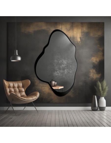 Zrkadlo nepravidelného tvaru s MDF rámom - POCO V RÁME
