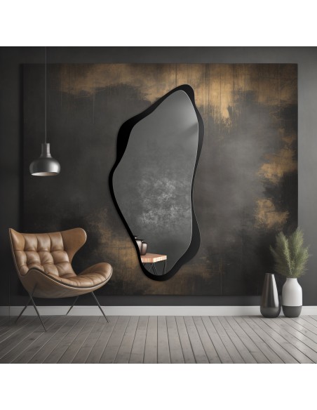 Zrkadlo nepravidelného tvaru s MDF rámom - PIENA V RÁME