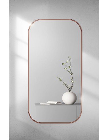 Zrkadlo v zlatom ráme MDF SLIM -...