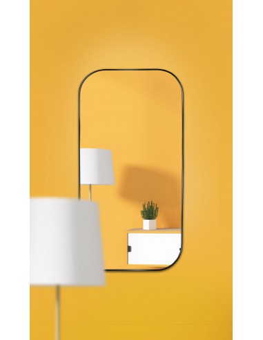 Zrkadlo v čiernom MDF SLIM ráme -... Zrkadlo v čiernom MDF SLIM ráme -...