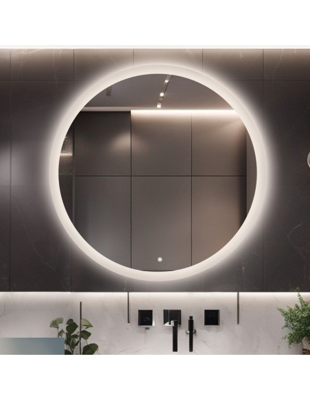 Kúpeľňové okrúhle zrkadlo s vypínačom - CAPELLA LED PREMIUM