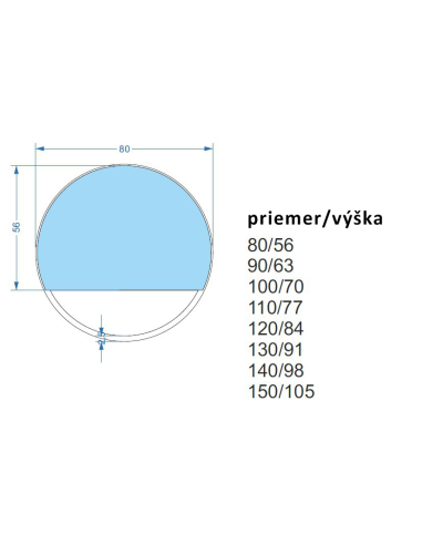 Okrúhle zrkadlo v zlatom MDF ráme...