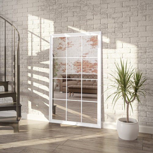 Loftové zrkadlo s priečkami...