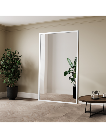 Veľké zrkadlo v jednoduchom elegantnom drevenom ráme - 4501 - farba rámu podľa vášho výberu