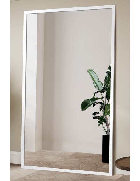 Veľké zrkadlo v jednoduchom elegantnom drevenom ráme - 4501 - farba rámu podľa vášho výberu