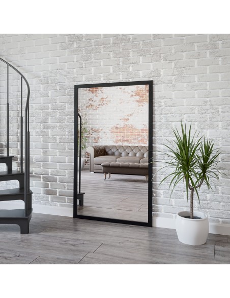 Veľké zrkadlo v jednoduchom elegantnom drevenom ráme - 4501 - farba rámu podľa vášho výberu